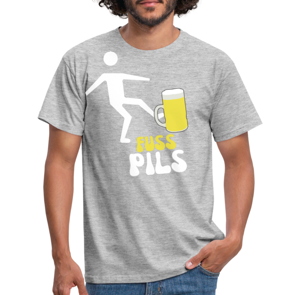 FUSS PILS - Herren T-Shirt - Grau meliert