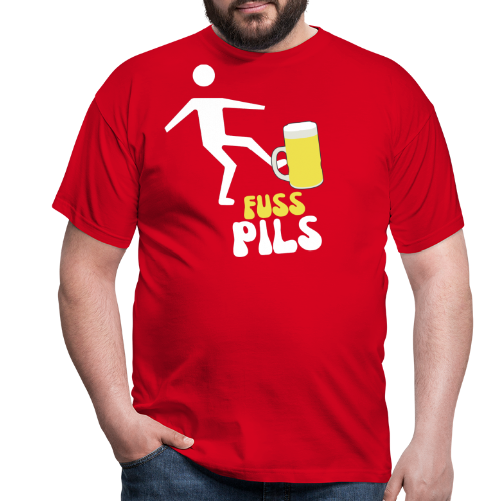 FUSS PILS - Herren T-Shirt - Rot