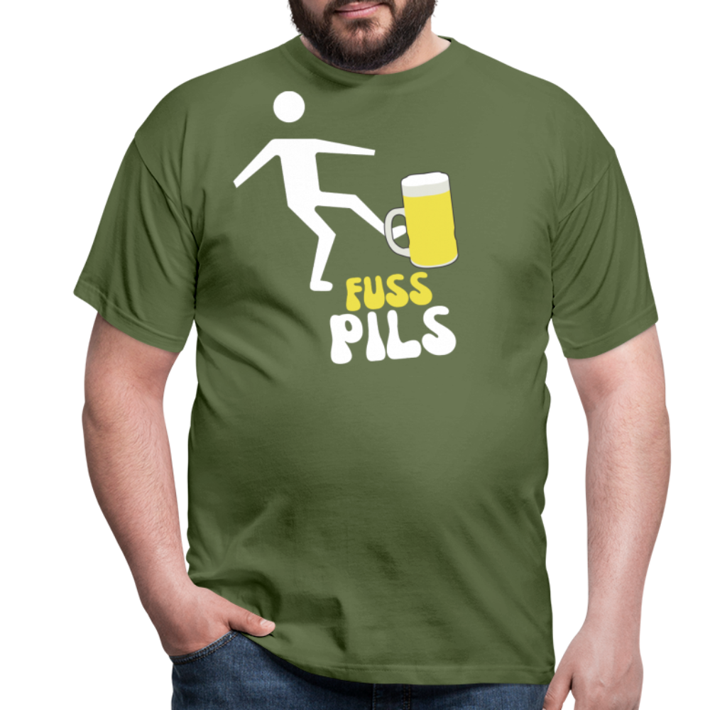 FUSS PILS - Herren T-Shirt - Militärgrün