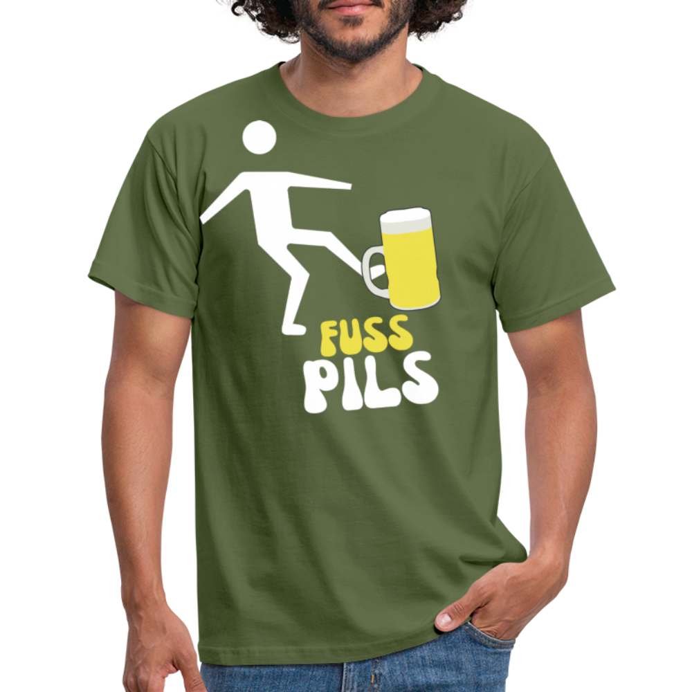 FUSS PILS - Herren T-Shirt - Militärgrün