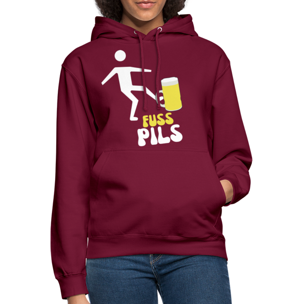 FUSS PILS - Unisex Hoodie - Bordeaux