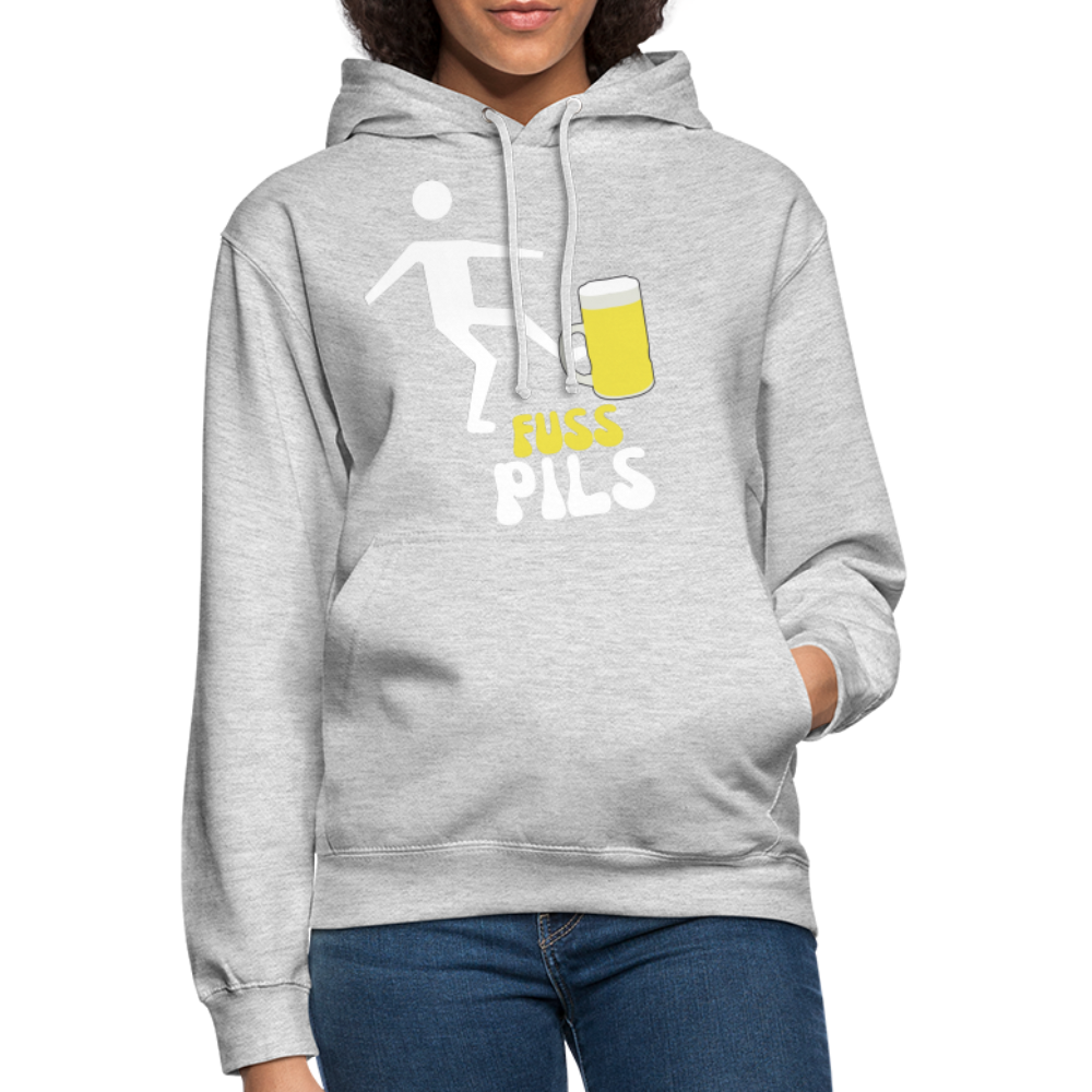 FUSS PILS - Unisex Hoodie - Hellgrau meliert