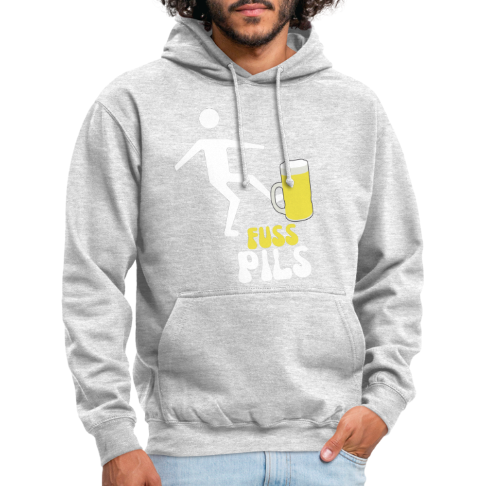 FUSS PILS - Unisex Hoodie - Hellgrau meliert