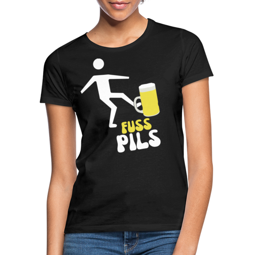 FUSS PILS - Damen T-Shirt - Schwarz