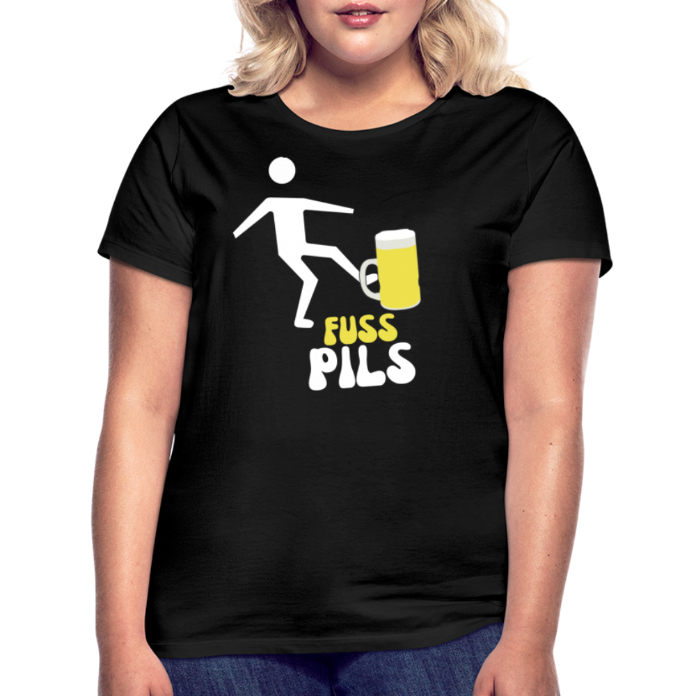 FUSS PILS - Damen T-Shirt - Schwarz