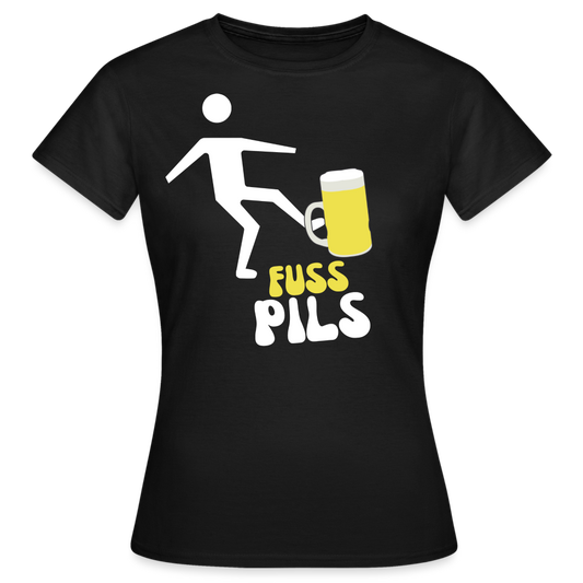 FUSS PILS - Damen T-Shirt - Schwarz