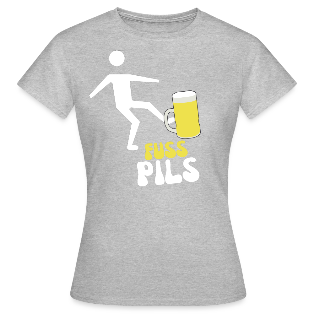 FUSS PILS - Damen T-Shirt - Grau meliert