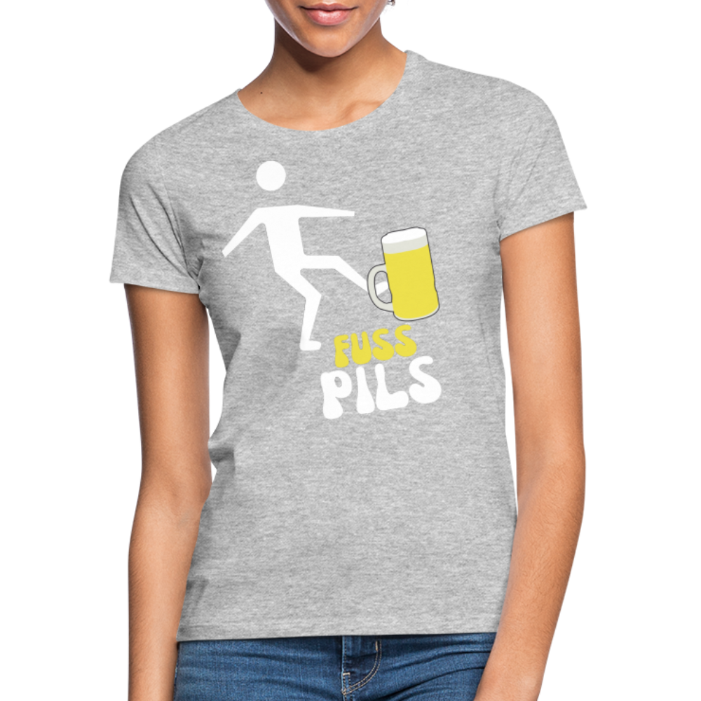 FUSS PILS - Damen T-Shirt - Grau meliert