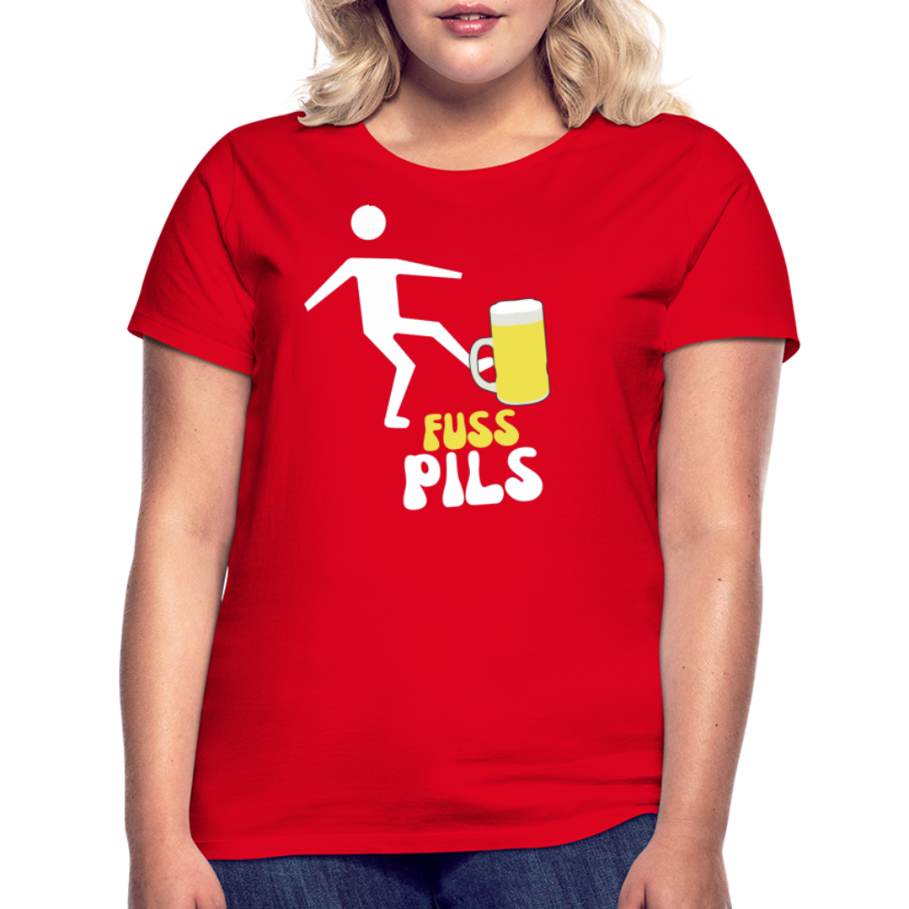 FUSS PILS - Damen T-Shirt - Rot