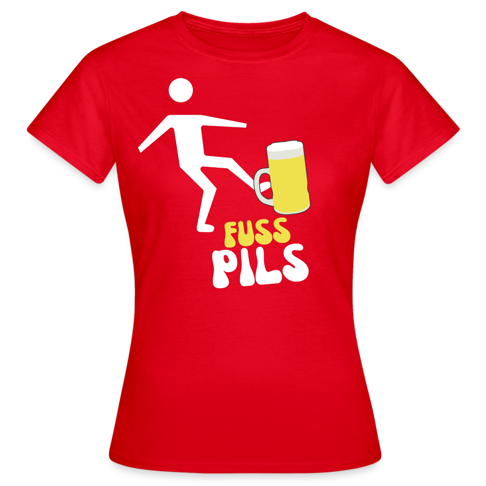 FUSS PILS - Damen T-Shirt - Rot