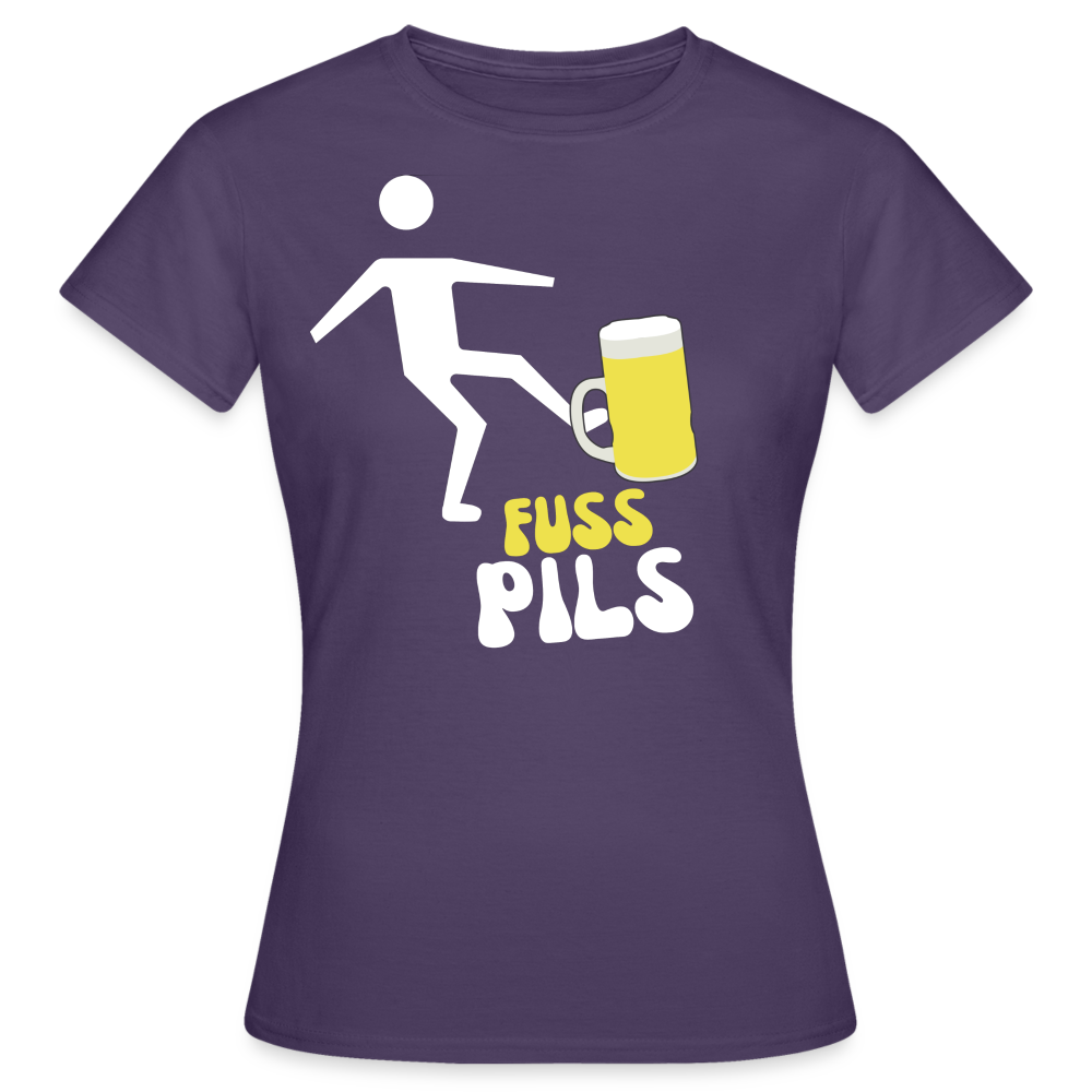 FUSS PILS - Damen T-Shirt - Dunkellila