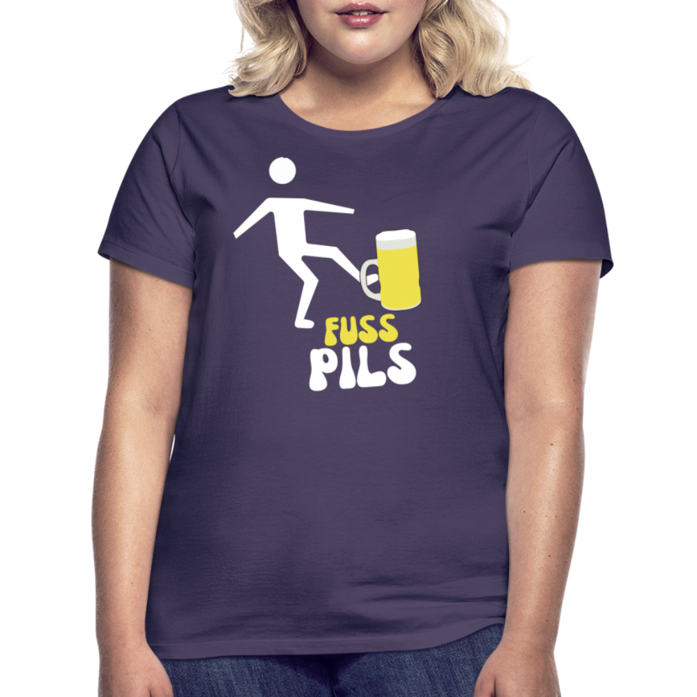 FUSS PILS - Damen T-Shirt - Dunkellila