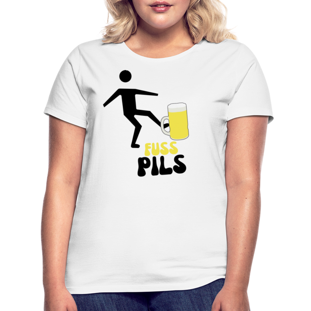 FUSS PILS - Damen T-Shirt - weiß