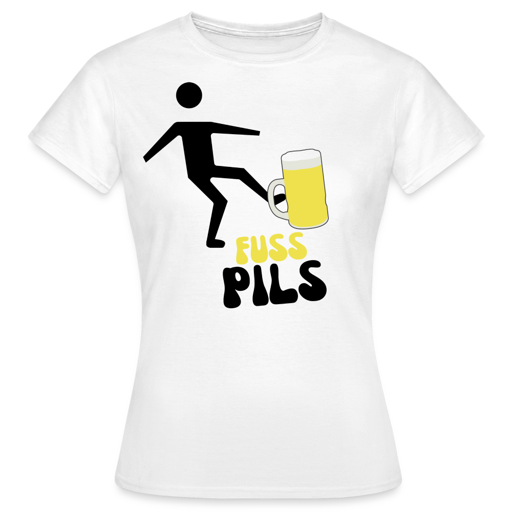 FUSS PILS - Damen T-Shirt - weiß