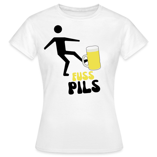 FUSS PILS - Damen T-Shirt - weiß