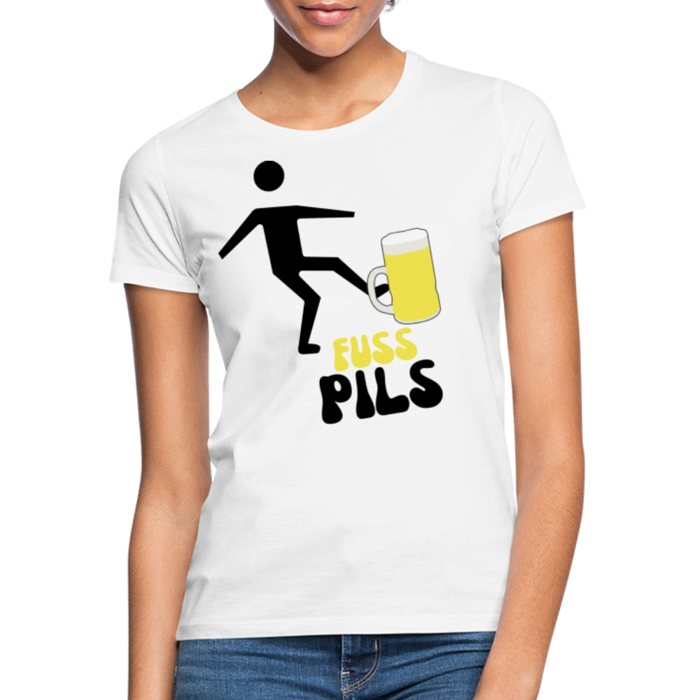 FUSS PILS - Damen T-Shirt - weiß