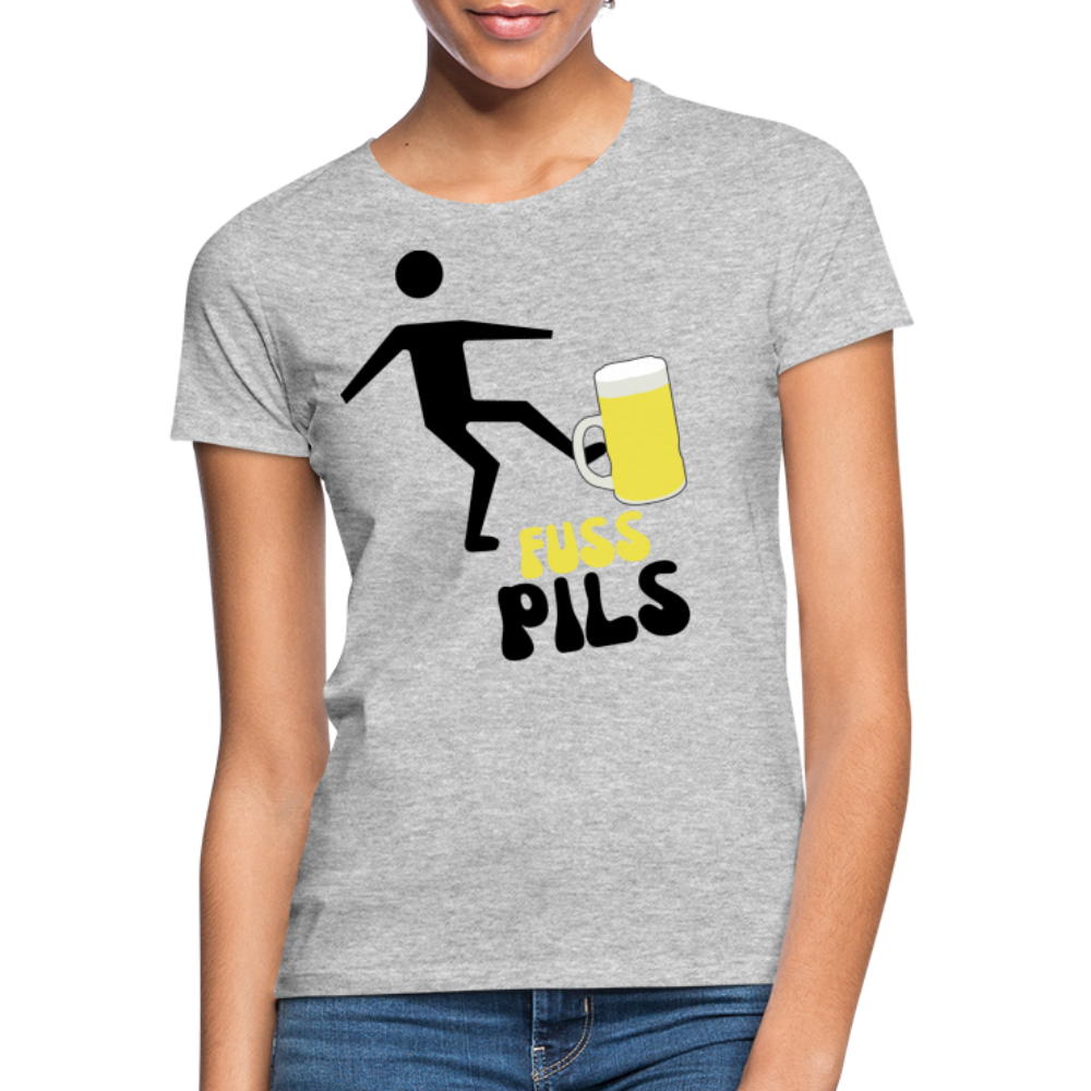 FUSS PILS - Damen T-Shirt - Grau meliert