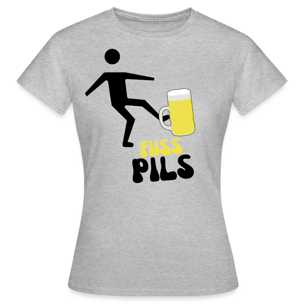 FUSS PILS - Damen T-Shirt - Grau meliert