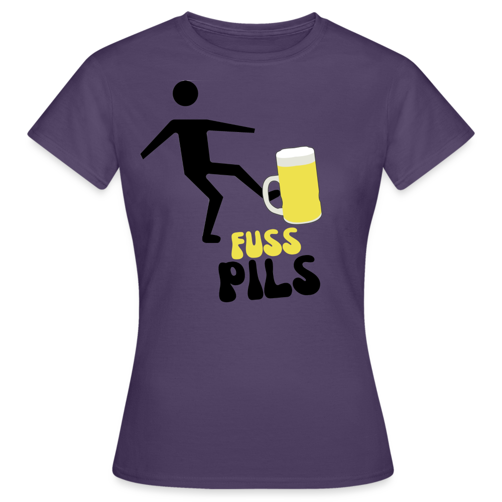 FUSS PILS - Damen T-Shirt - Dunkellila