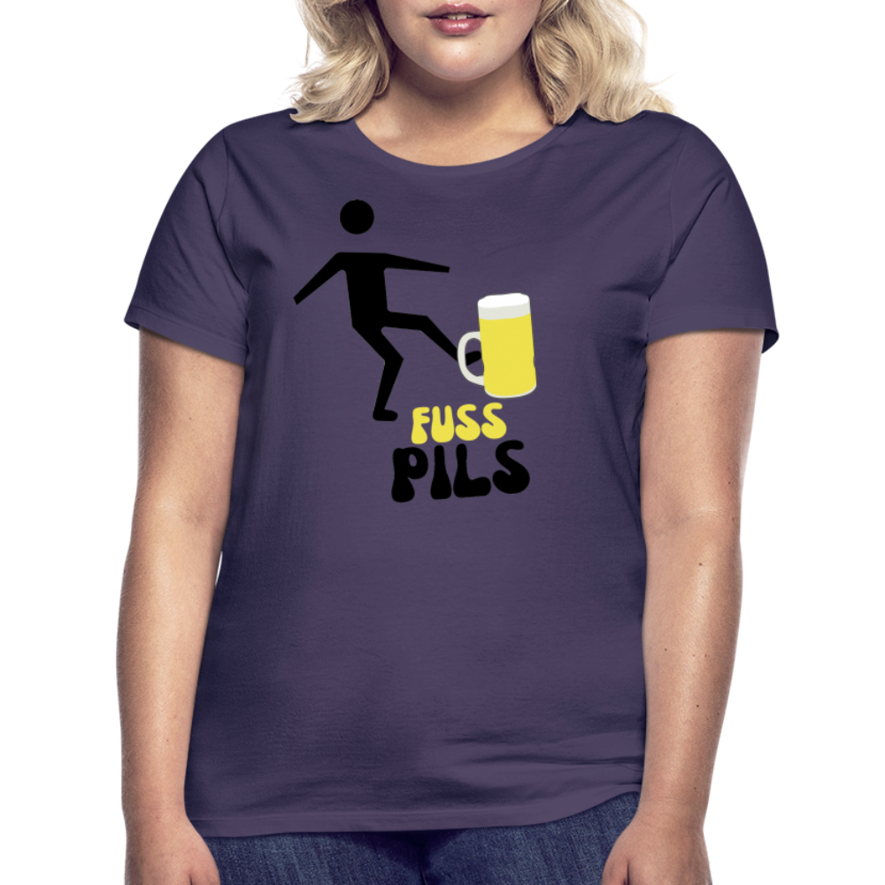 FUSS PILS - Damen T-Shirt - Dunkellila