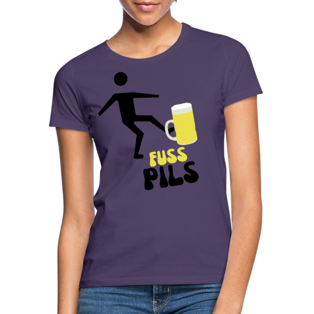 FUSS PILS - Damen T-Shirt - Dunkellila