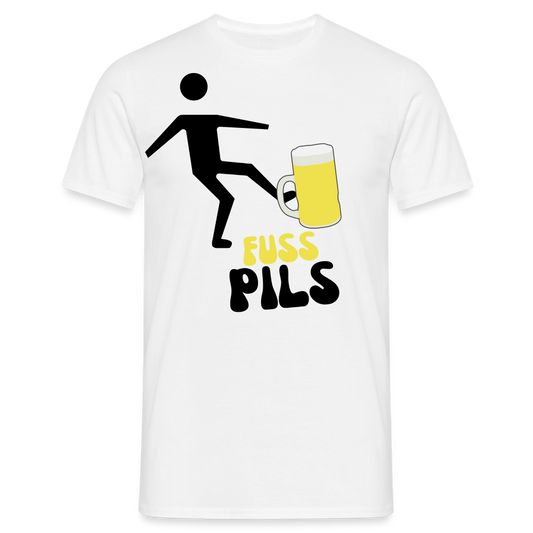 FUSS PILS - Herren T-Shirt - weiß