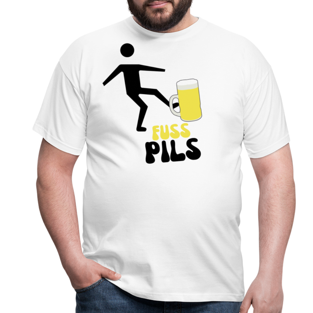 FUSS PILS - Herren T-Shirt - weiß