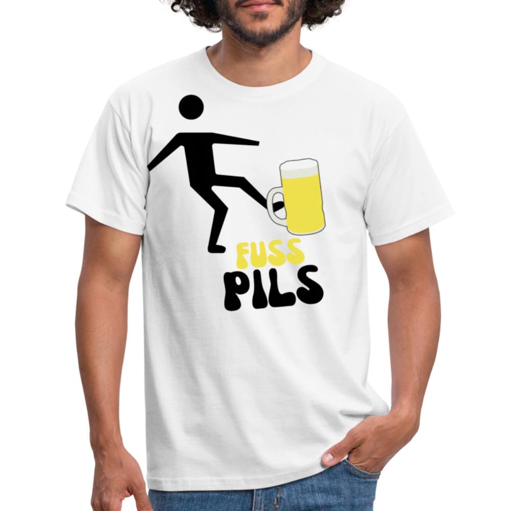 FUSS PILS - Herren T-Shirt - weiß