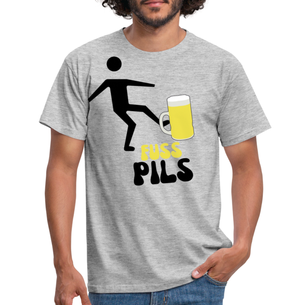 FUSS PILS - Herren T-Shirt - Grau meliert