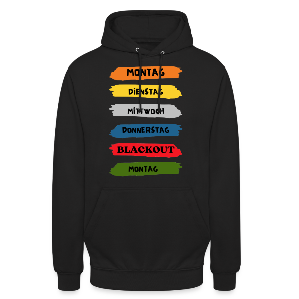 BLACKOUT - Unisex Hoodie - Schwarz