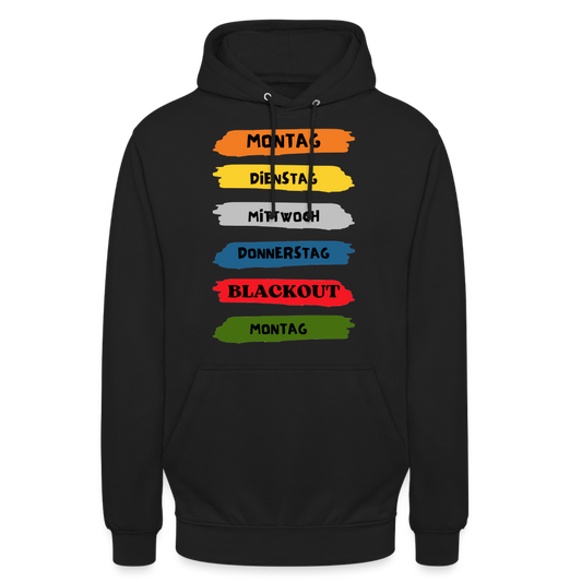 BLACKOUT - Unisex Hoodie - Schwarz