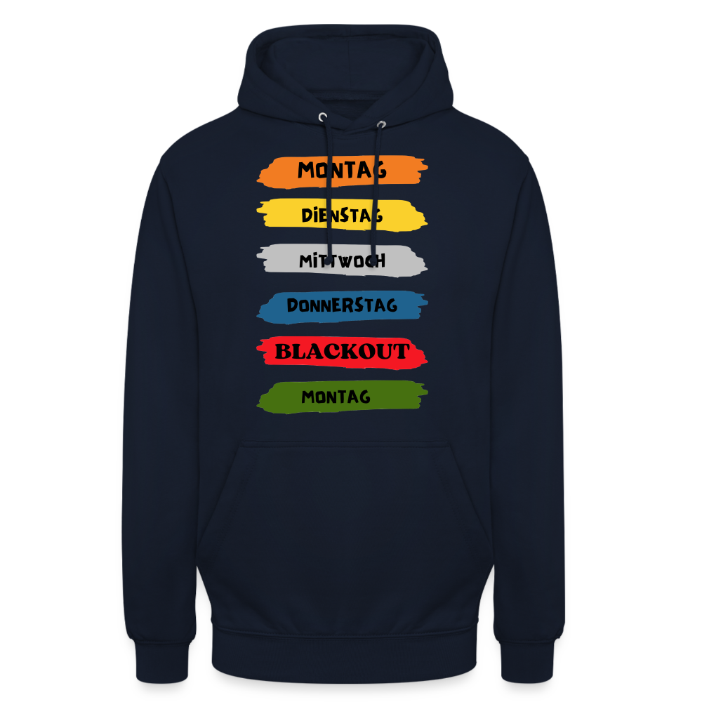 BLACKOUT - Unisex Hoodie - Navy