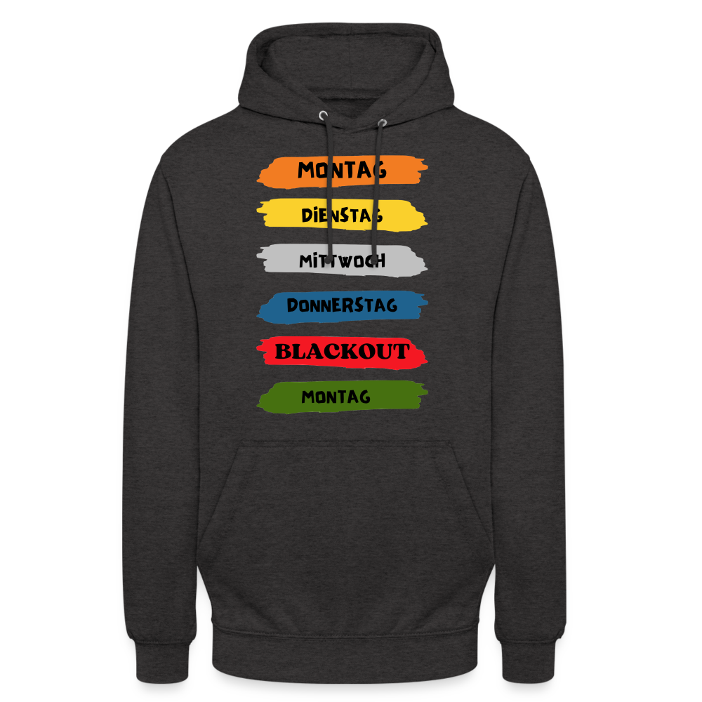 BLACKOUT - Unisex Hoodie - Anthrazit