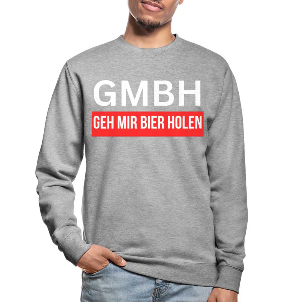 GMBH - Unisex Pullover - Weißgrau meliert