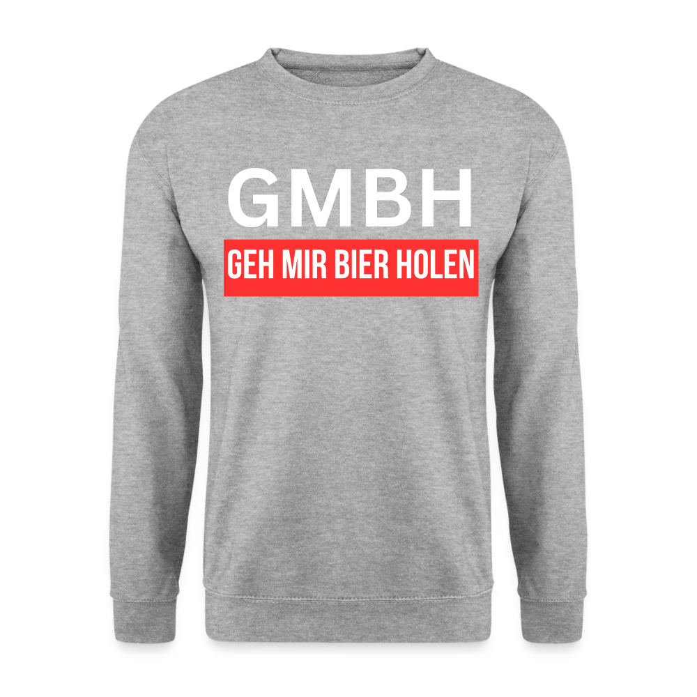 GMBH - Unisex Pullover - Weißgrau meliert