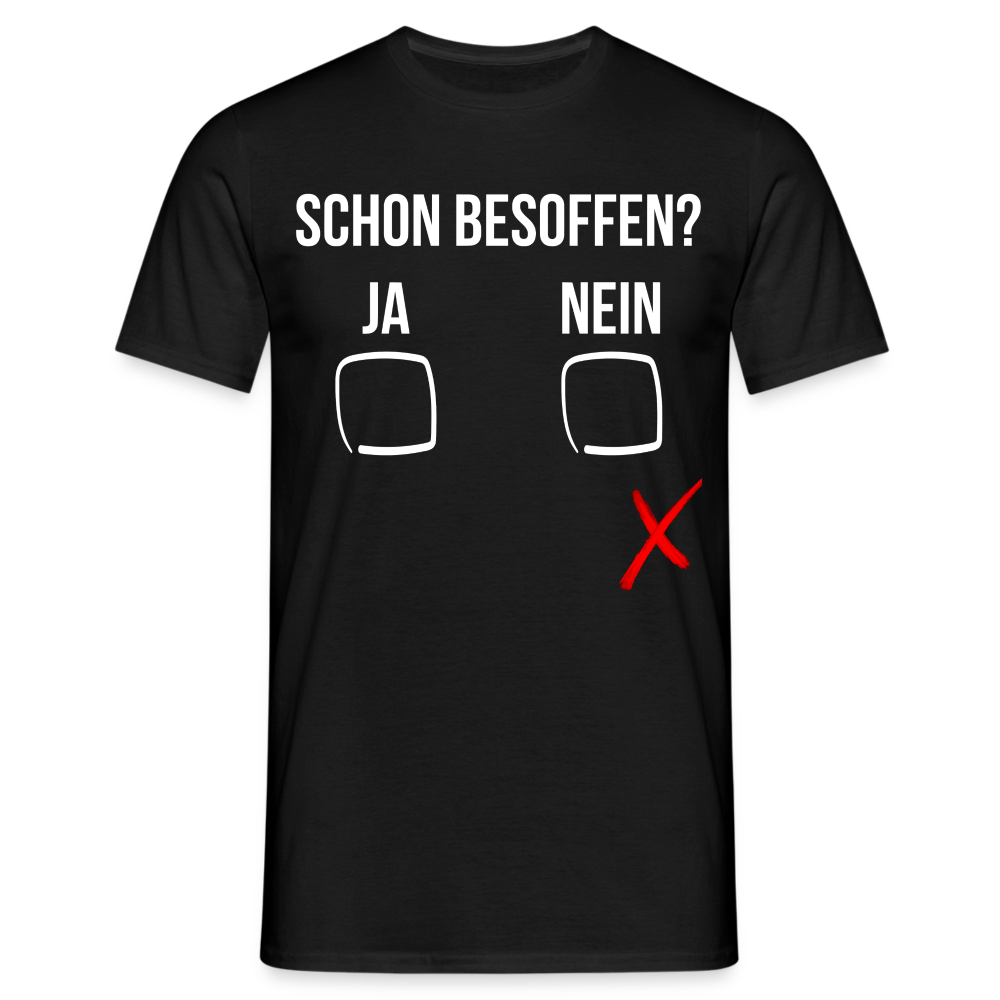 SCHON BESOFFEN - Herren T-Shirt - Schwarz