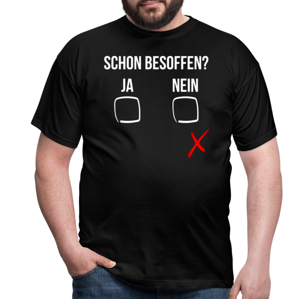 SCHON BESOFFEN - Herren T-Shirt - Schwarz