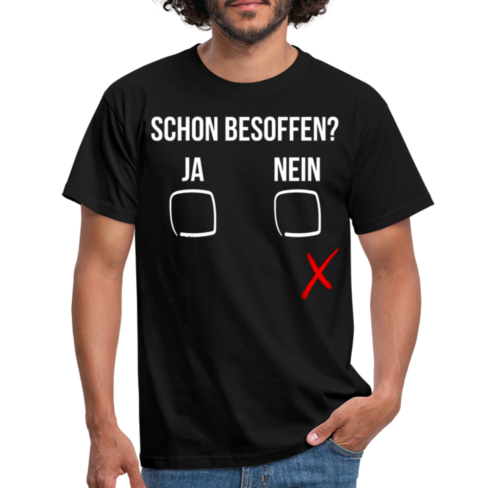 SCHON BESOFFEN - Herren T-Shirt - Schwarz