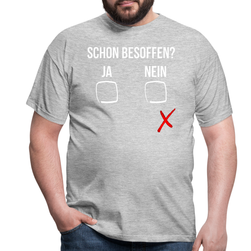 SCHON BESOFFEN - Herren T-Shirt - Grau meliert