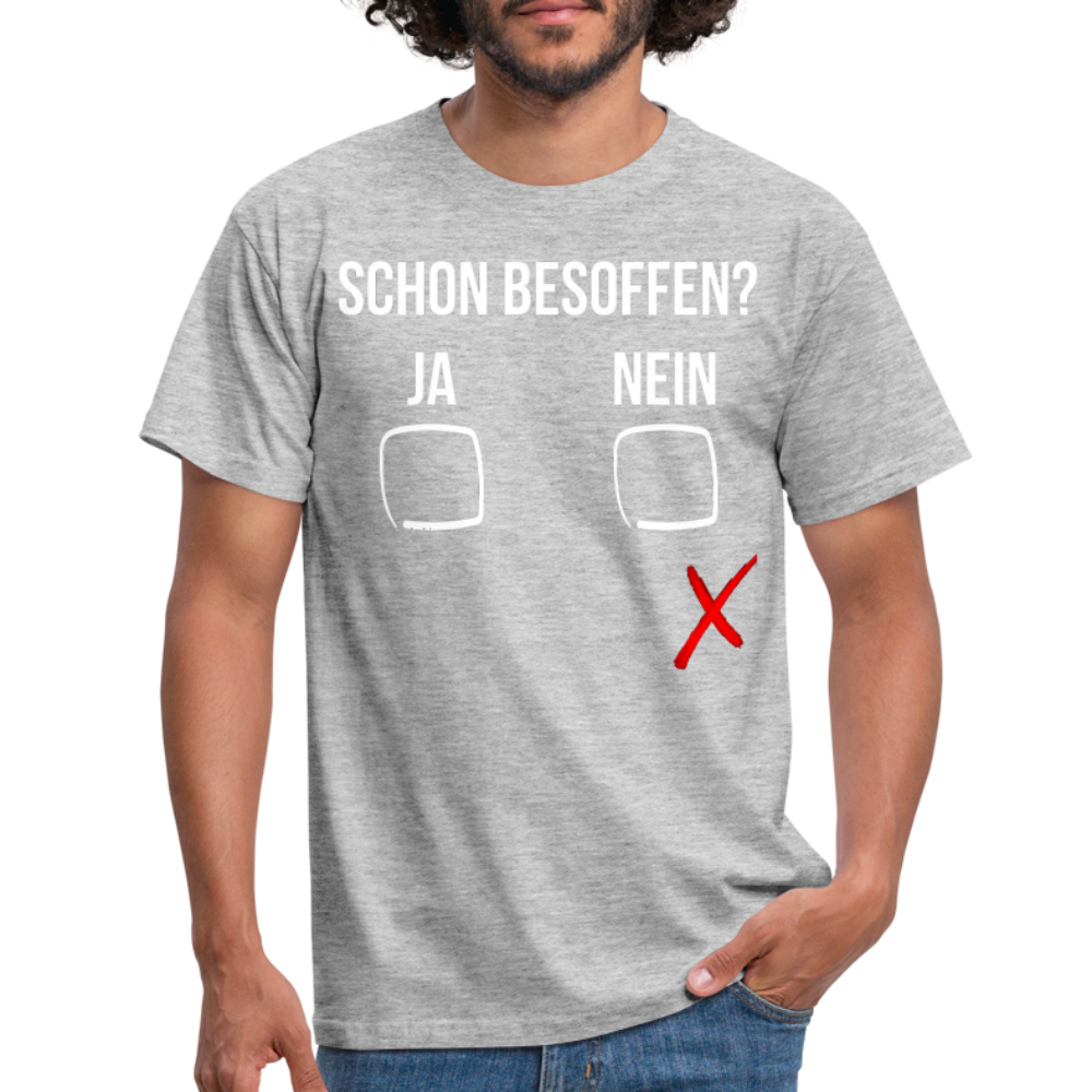 SCHON BESOFFEN - Herren T-Shirt - Grau meliert