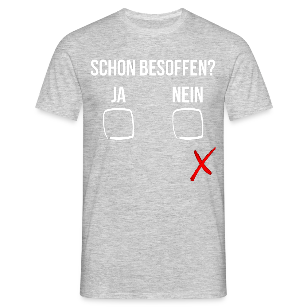 SCHON BESOFFEN - Herren T-Shirt - Grau meliert