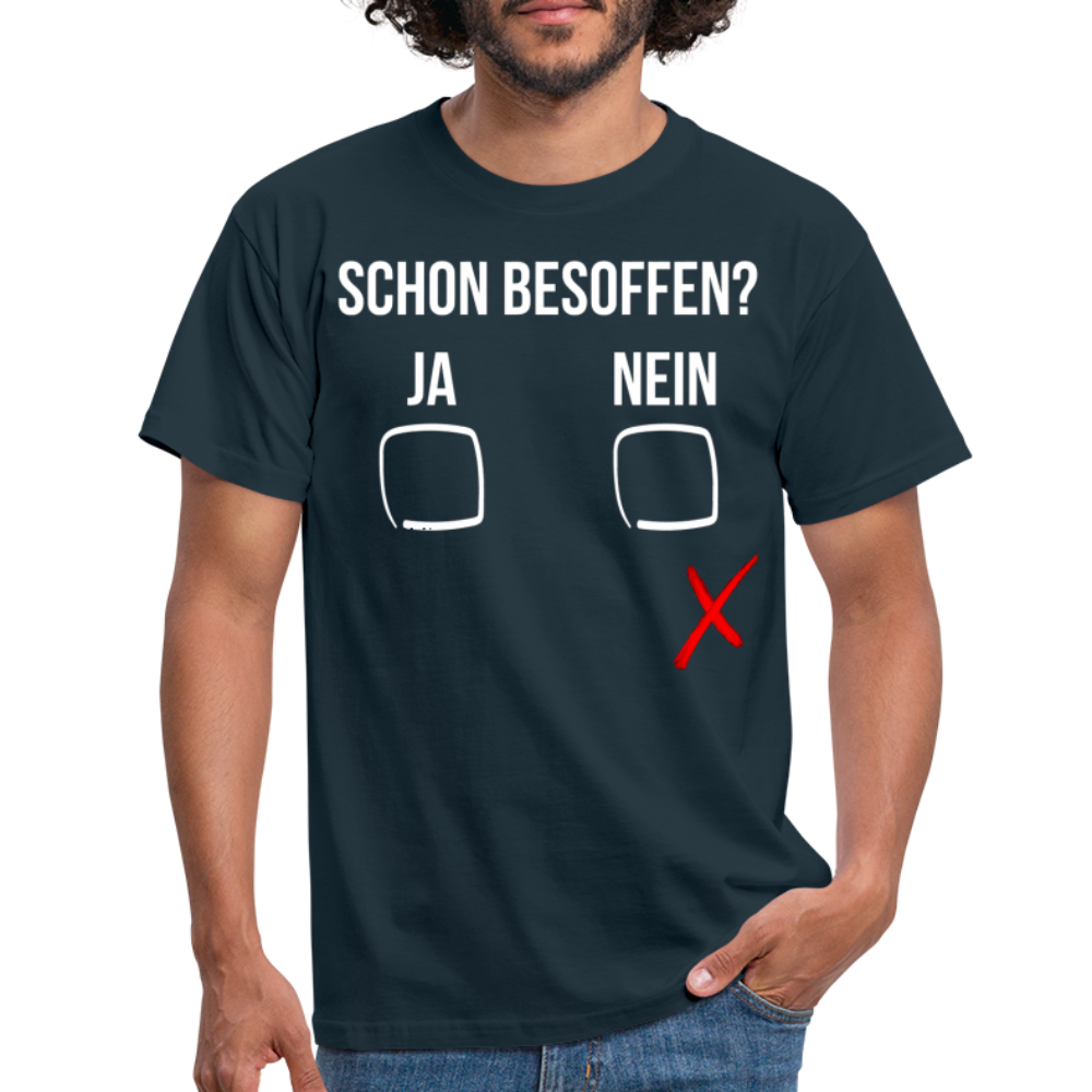 SCHON BESOFFEN - Herren T-Shirt - Navy