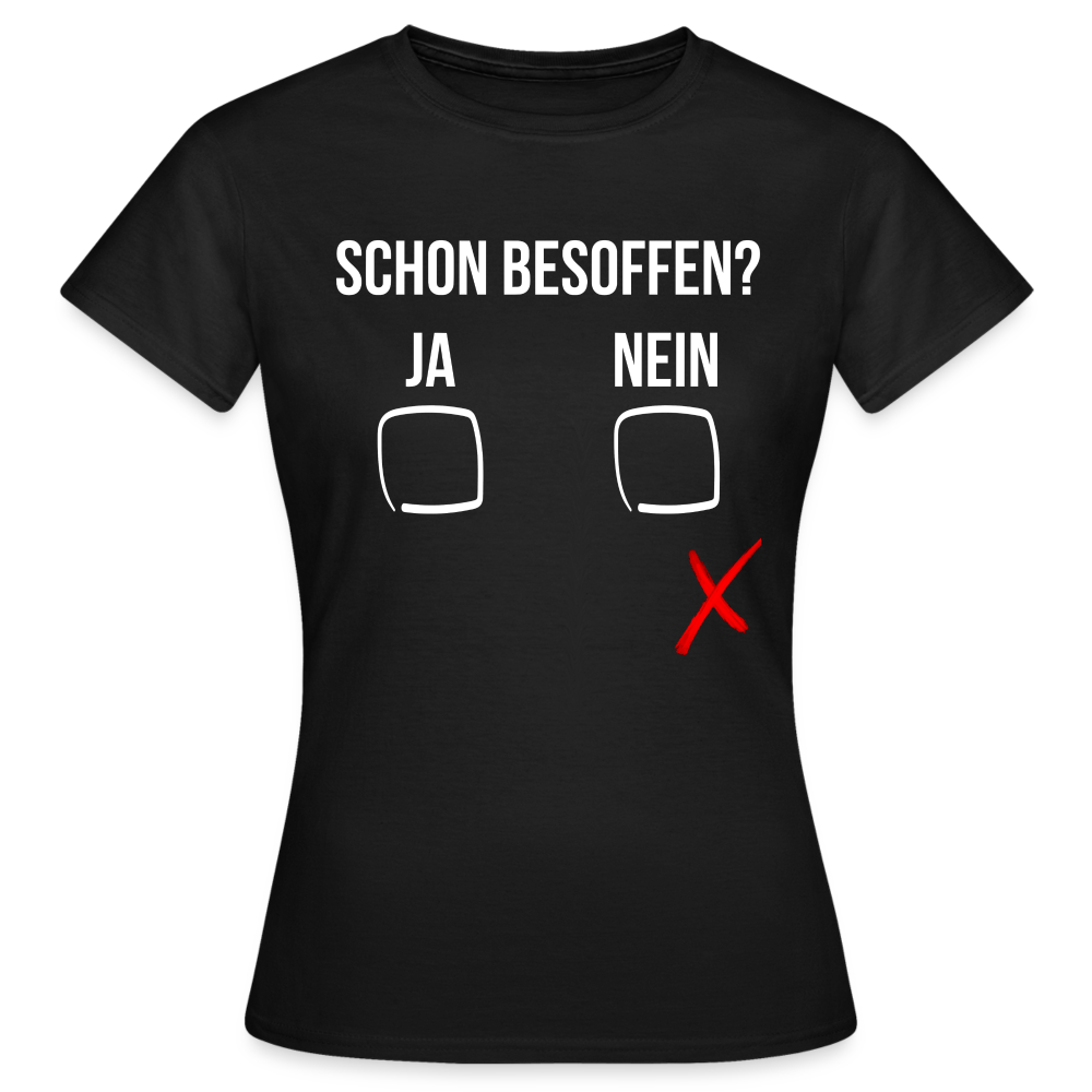 SCHON BESOFFEN - Damen T-Shirt - Schwarz