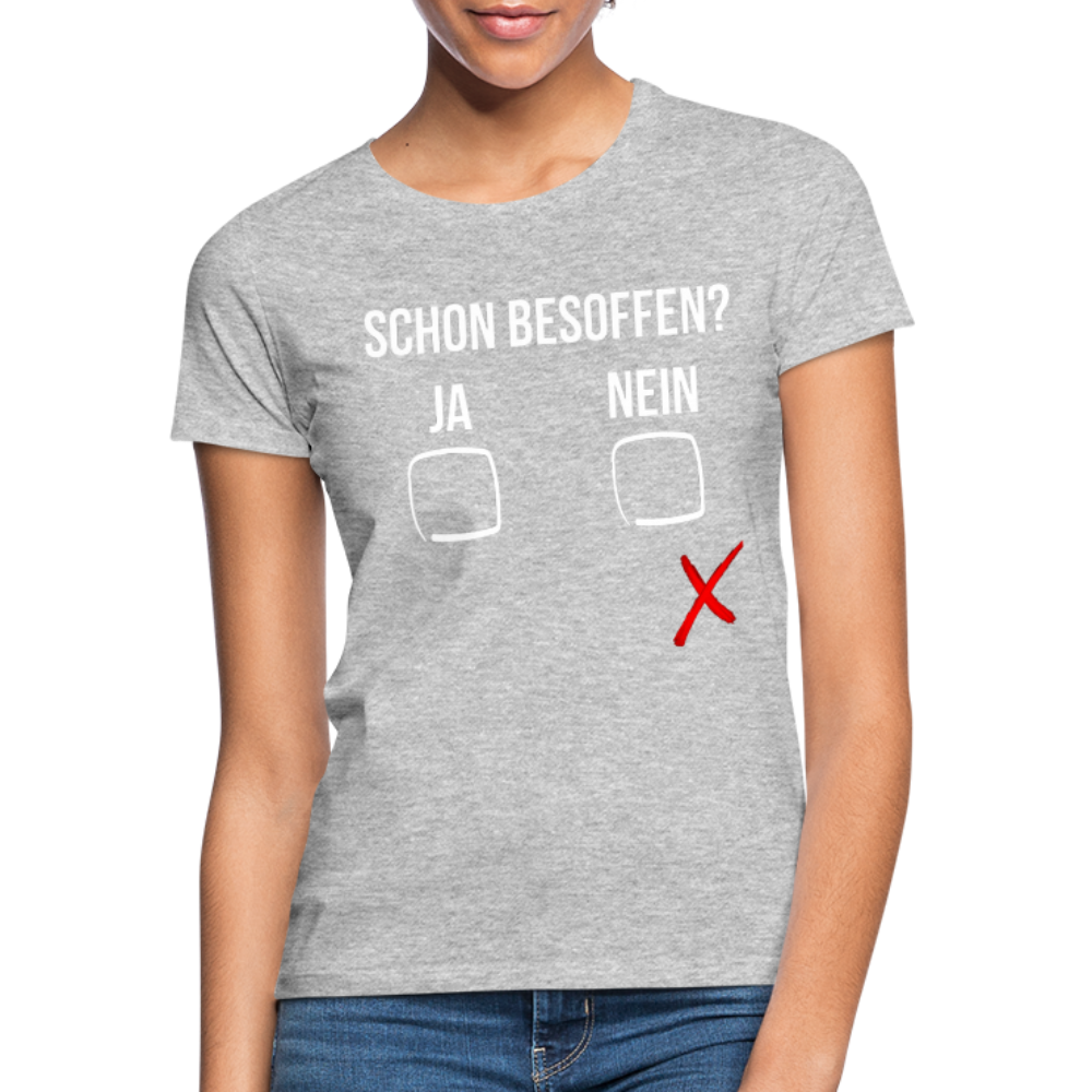 SCHON BESOFFEN - Damen T-Shirt - Grau meliert