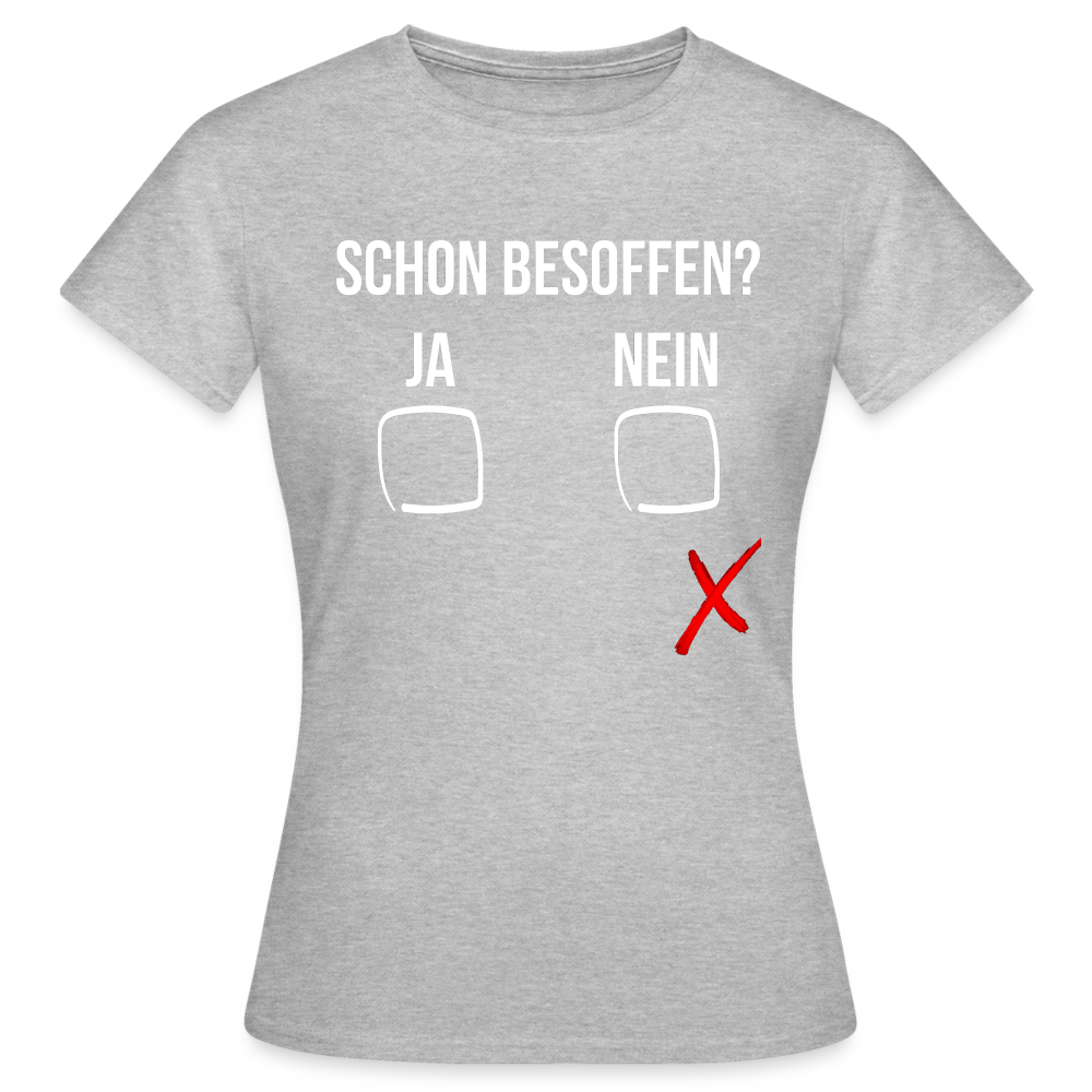 SCHON BESOFFEN - Damen T-Shirt - Grau meliert