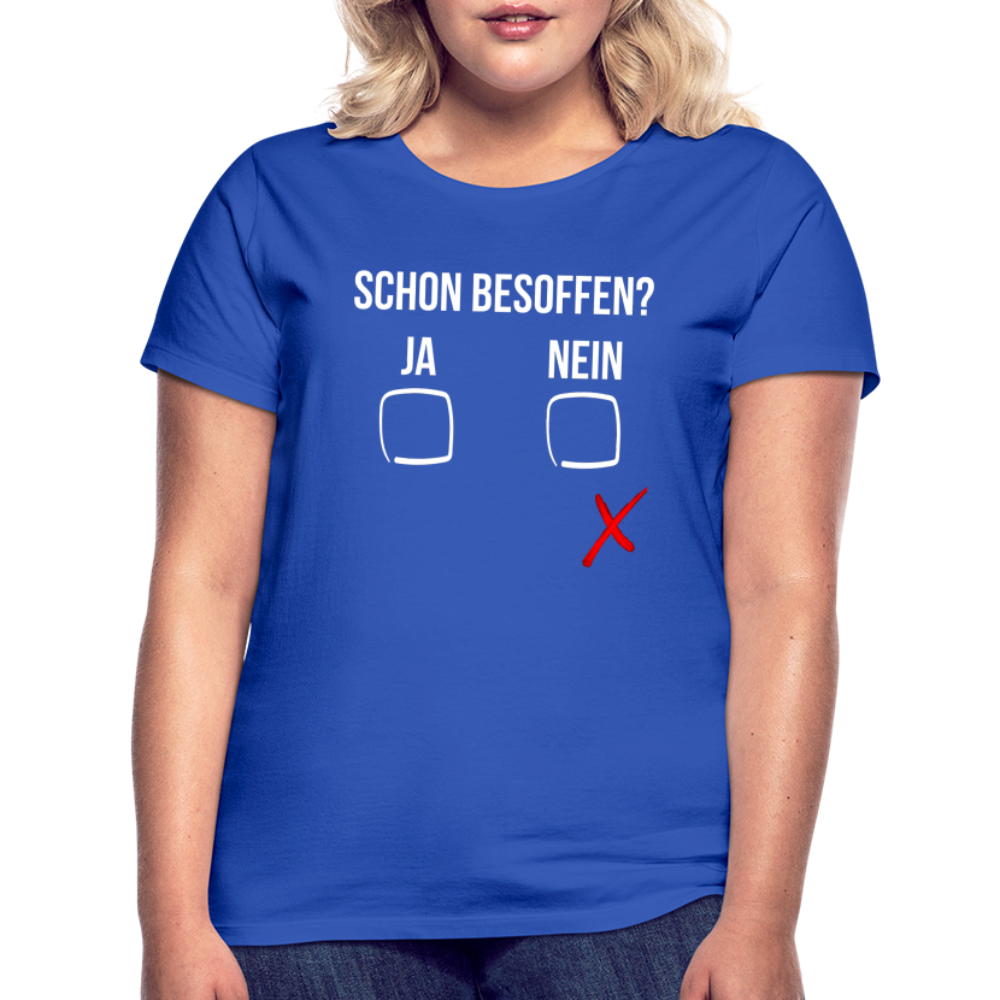 SCHON BESOFFEN - Damen T-Shirt - Royalblau