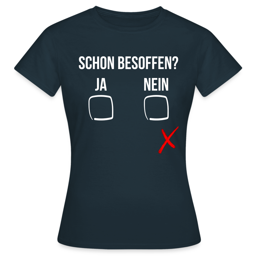 SCHON BESOFFEN - Damen T-Shirt - Navy