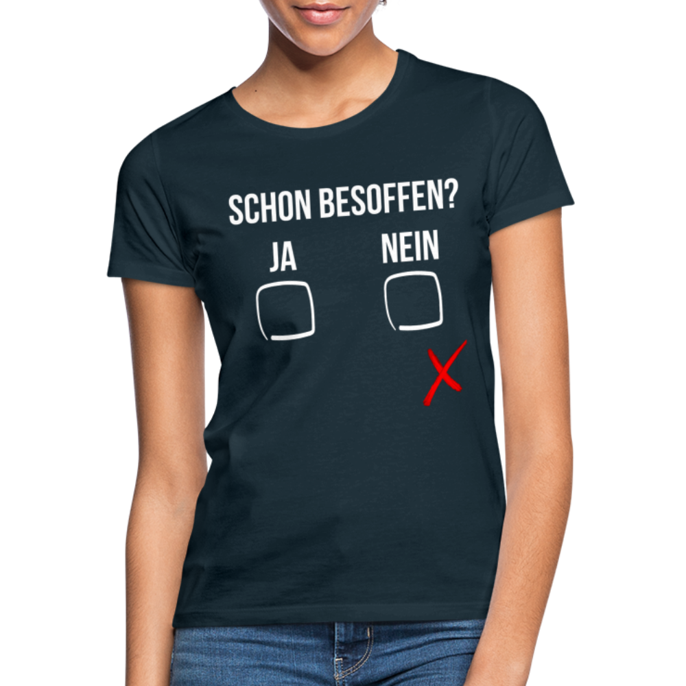 SCHON BESOFFEN - Damen T-Shirt - Navy