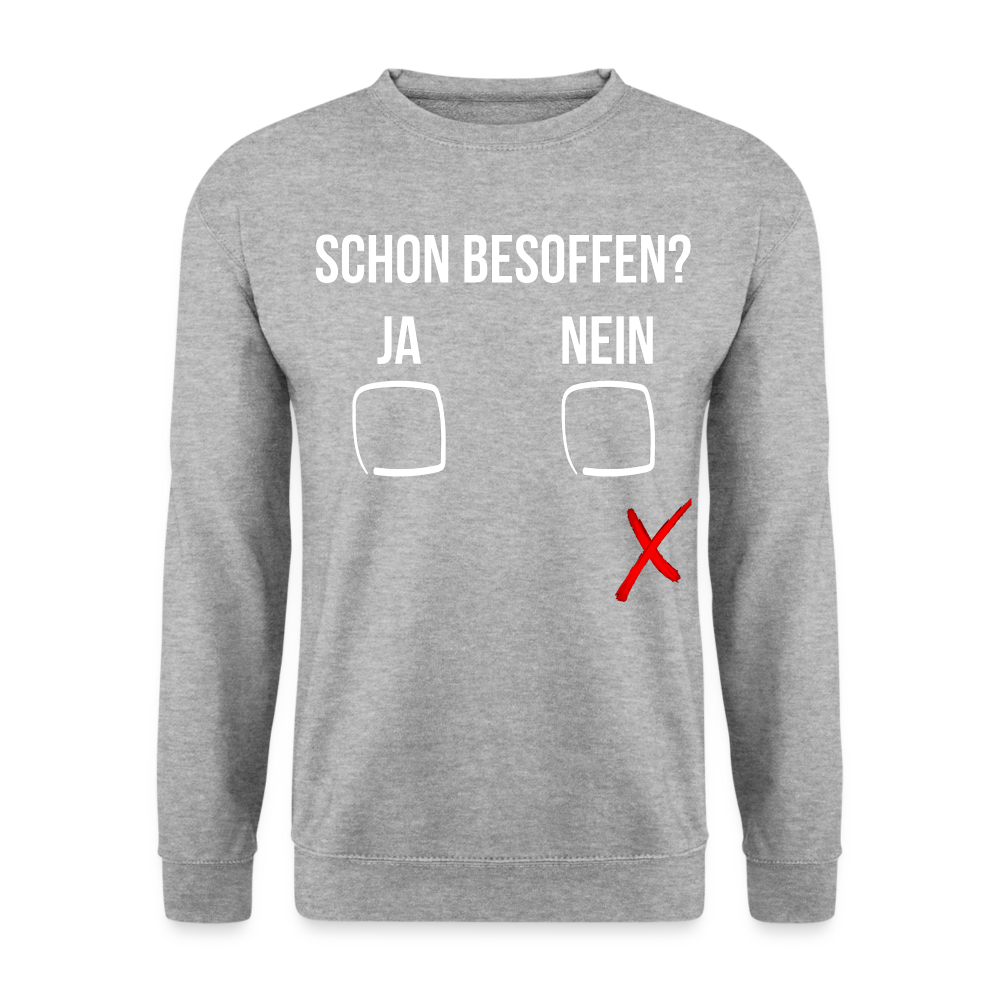 SCHON BESOFFEN - Unisex Pullover - Weißgrau meliert