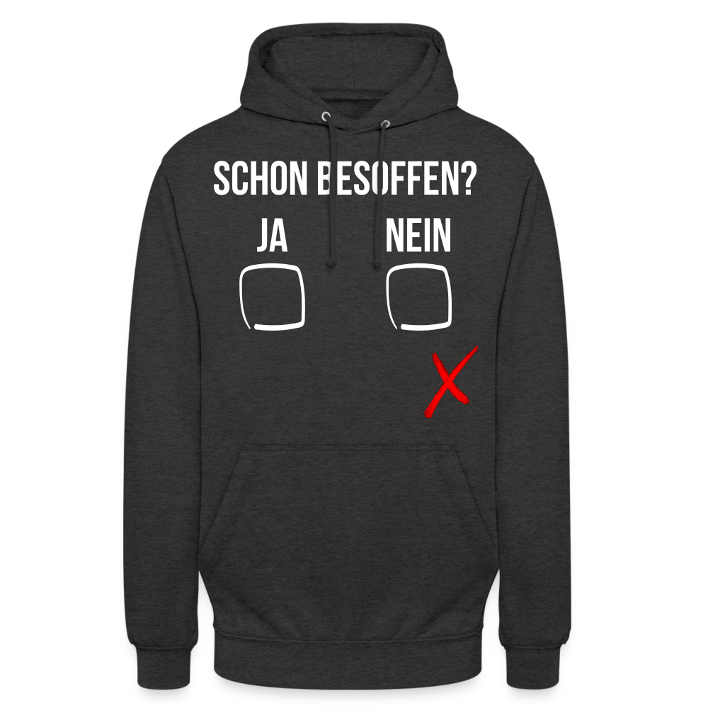 SCHON BESOFFEN - Unisex Hoodie - Anthrazit